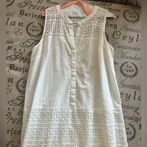 White eyelet dress from the loft! Such a beautiful dress that I hate to sell 💛